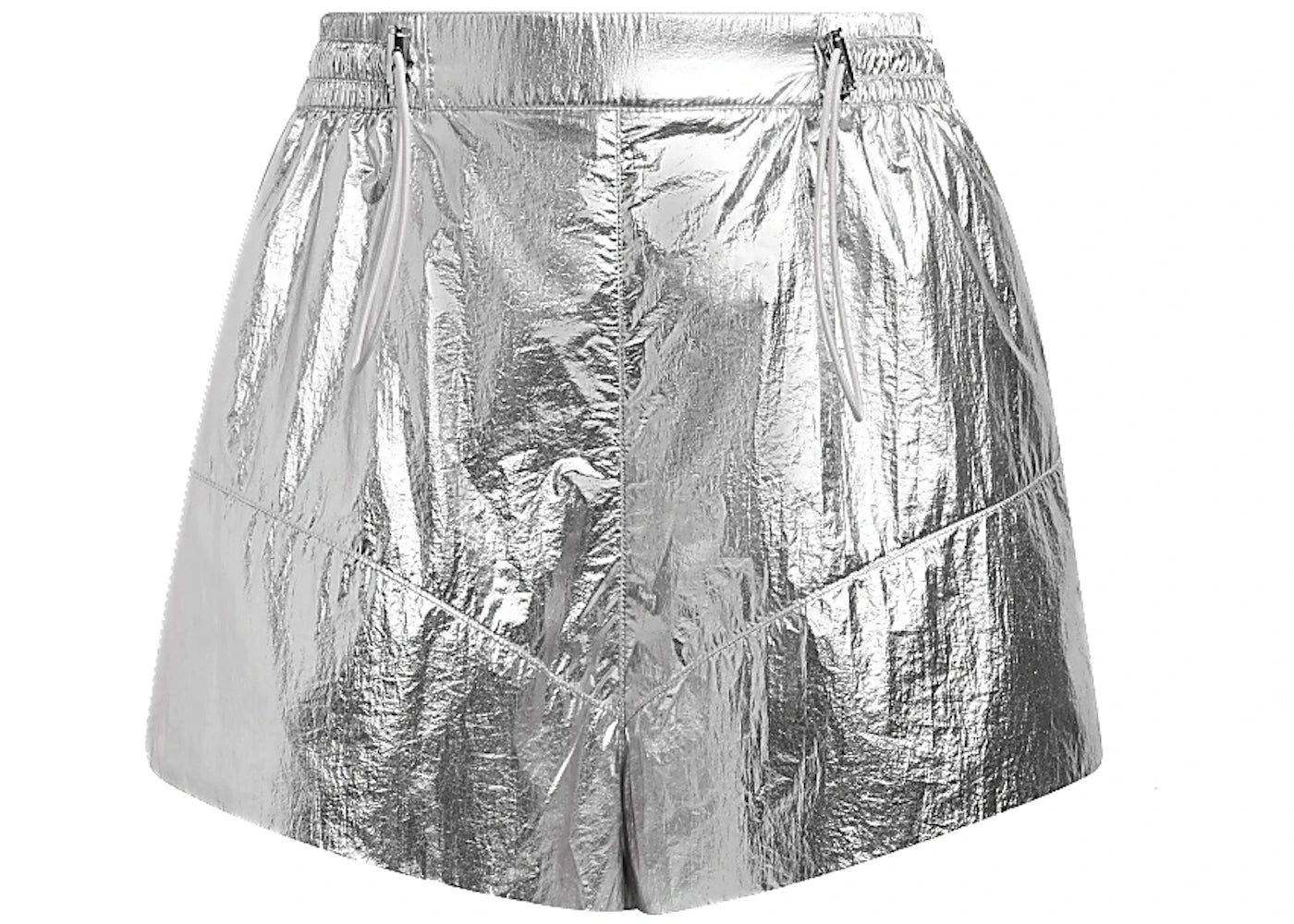 adidas Ivy Park Metallic Shorts Silver Metallic