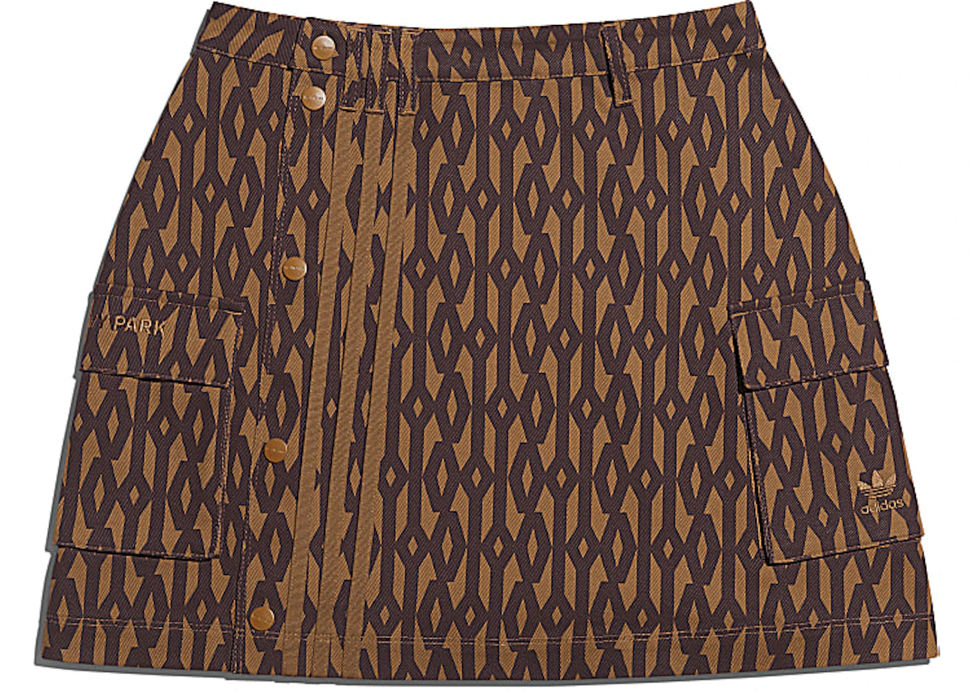 adidas Ivy Park Monogram Skirt (Plus Size) Wild Brown/Night Red