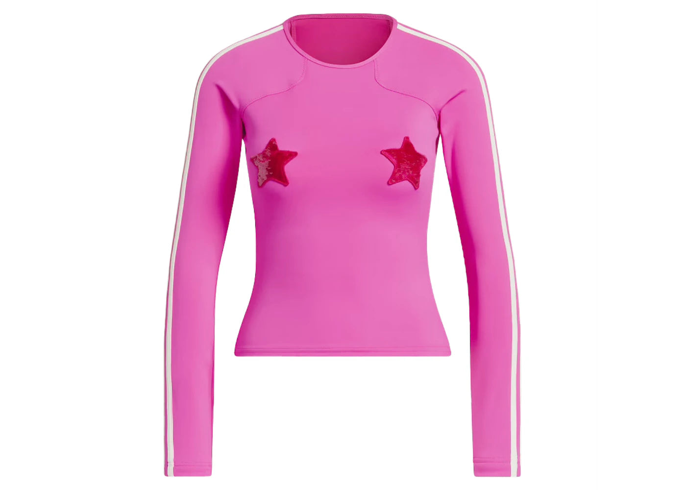 adidas Ivy Park Sequin Star Rash Guard Shock Pink