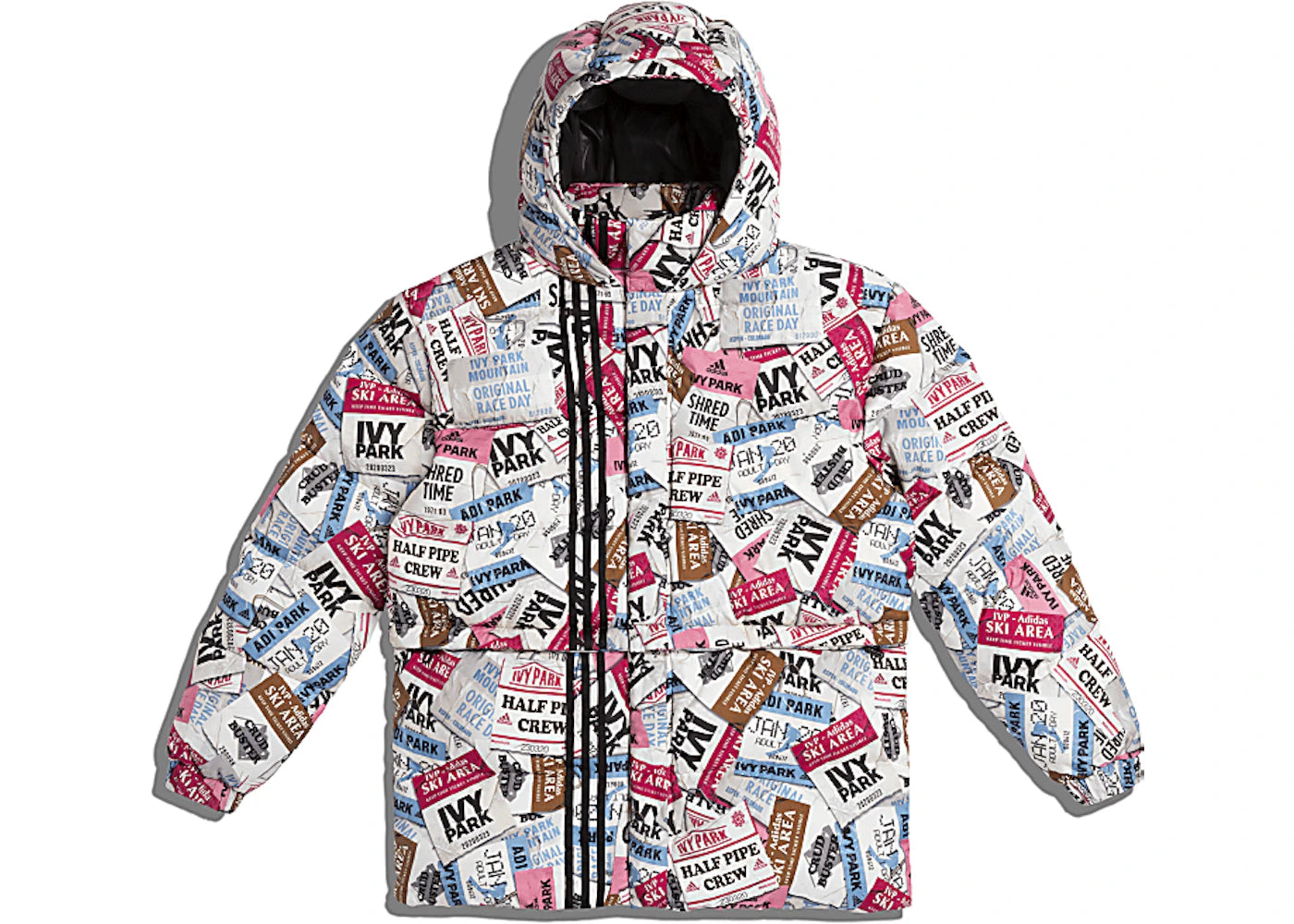 adidas Ivy Park Ski Tag Puffer Jacket (All Gender) Multicolor