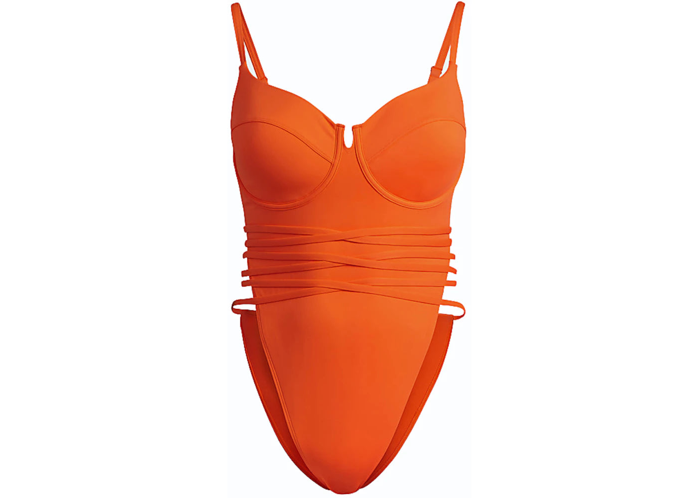 adidas Ivy Park Spaghetti Strap One Piece Swimsuit (Plus Size) Solar Orange