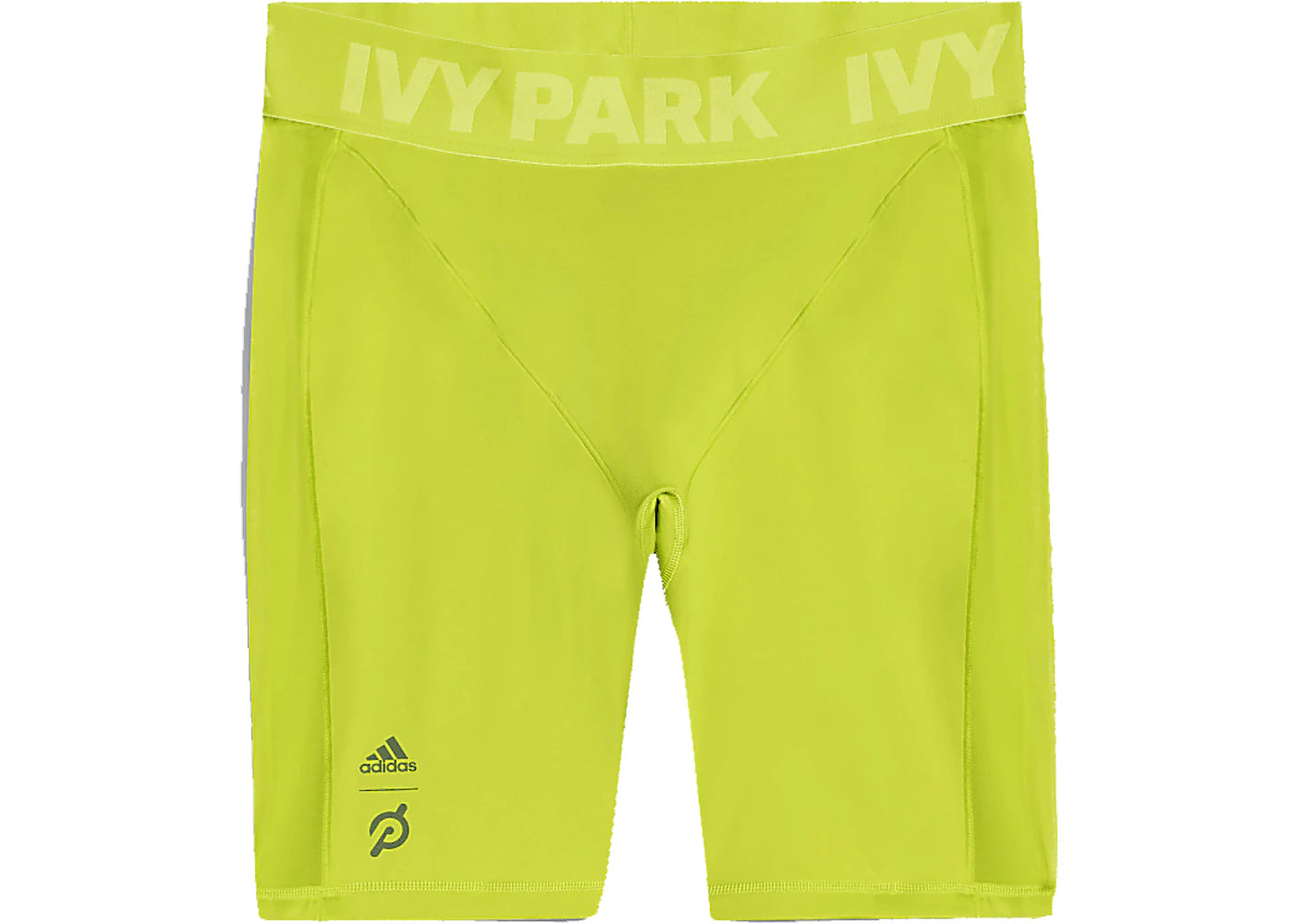 adidas Ivy Park x Peloton Cycling Shorts (Plus Size) Shock Lime/Magic Beige