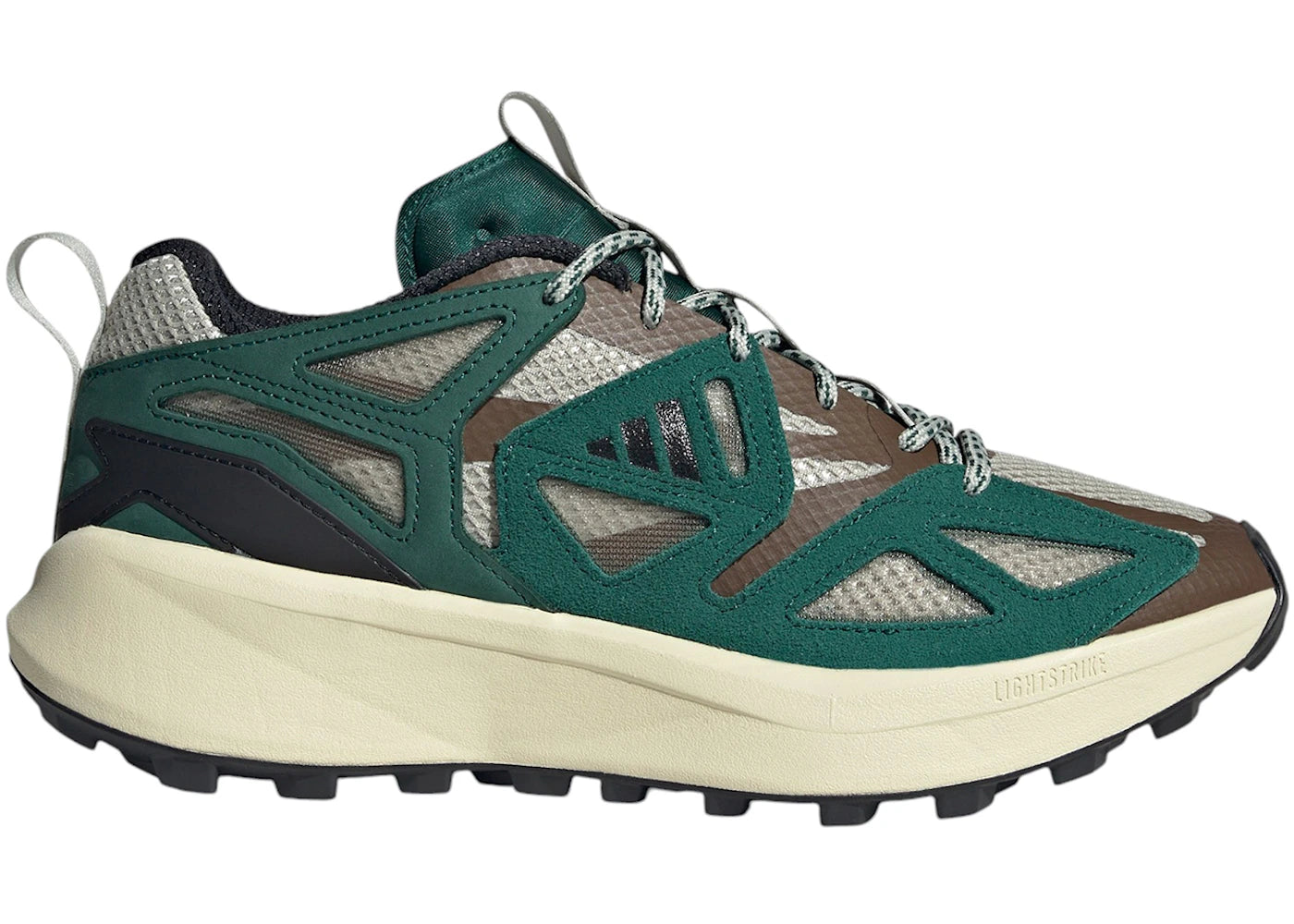 adidas Kantai Trail Putty Grey Core Black Collegiate Green
