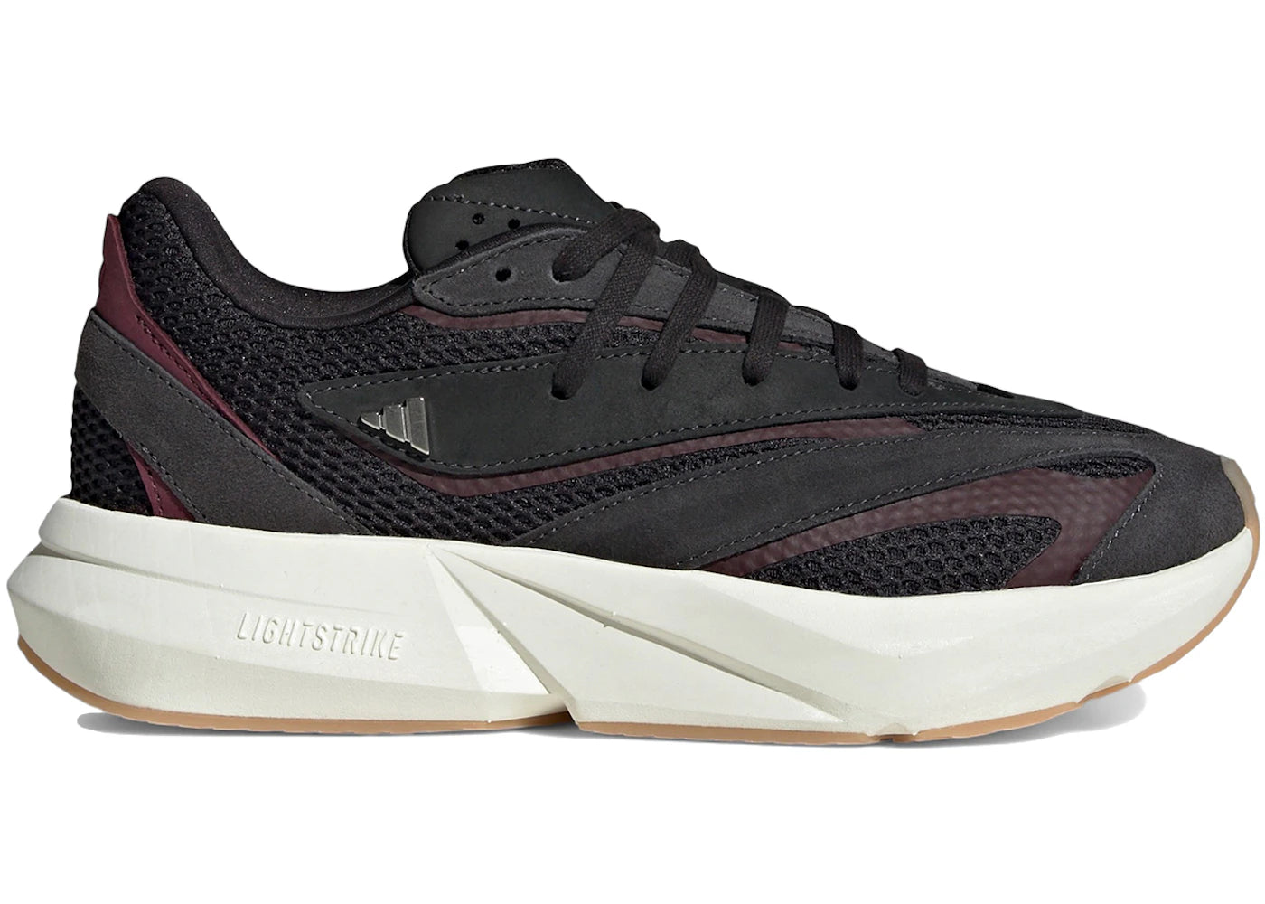 adidas Lightstride Carbon Silver Metallic Maroon (Women's)