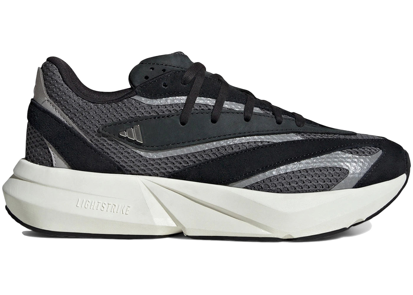 adidas Lightstride Core Black Silver Metallic Grey Six (Women's)