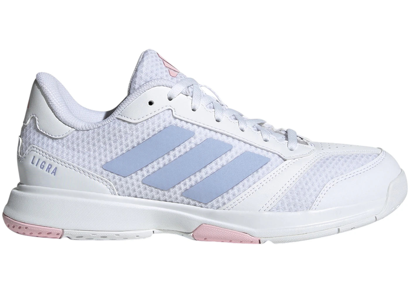 adidas Ligra 8 Indoor Cloud White Violet Tone Clear Pink (Women's)