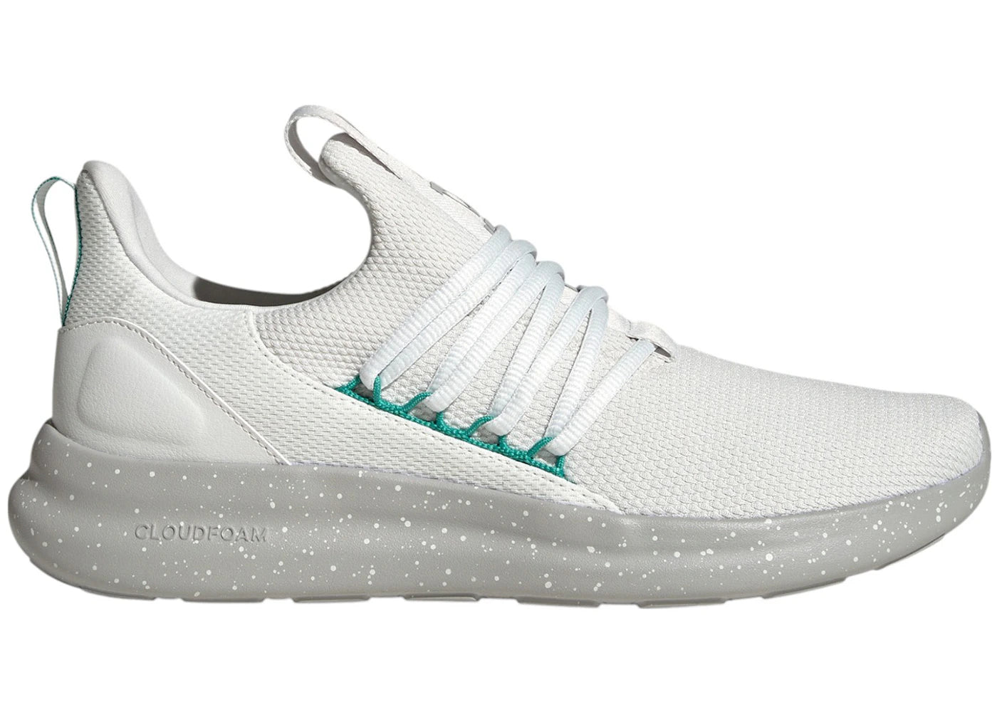 adidas Lite Racer Adapt 7.0 Crystal White Pure Teal Grey Two