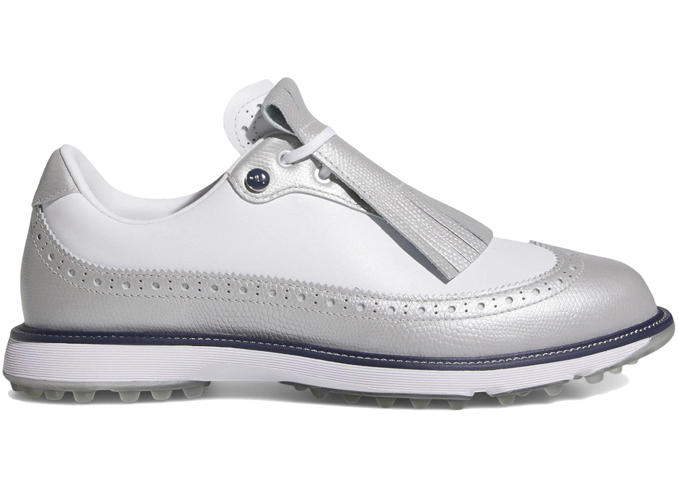 adidas MC Zoysia Spikeless Golf Silver Metallic Cloud White Collegiate Navy (Women's)