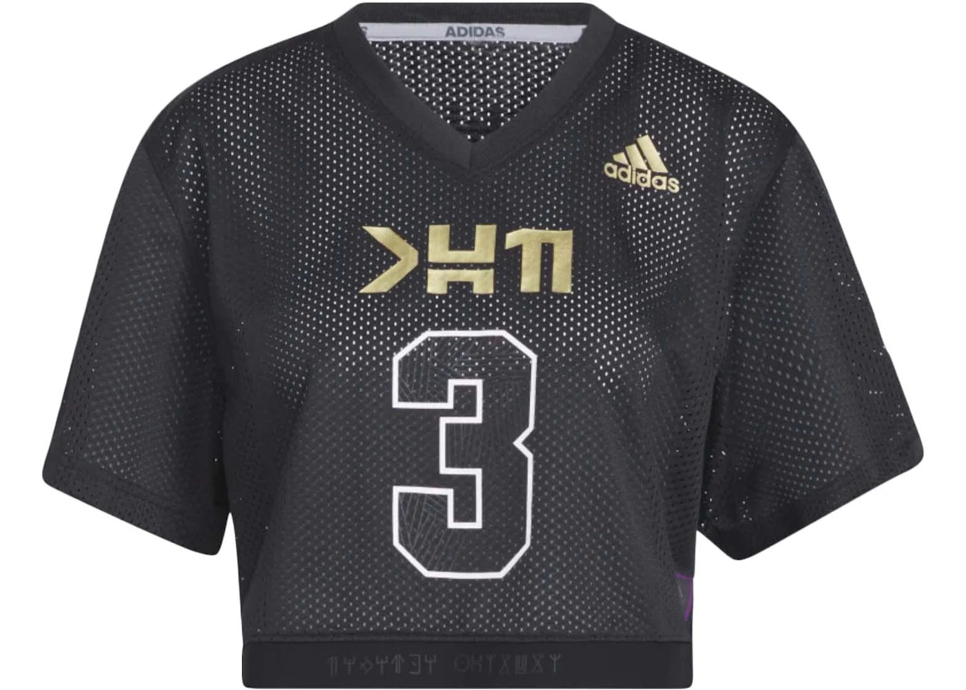 adidas Marvel Black Panther Crop Top Black