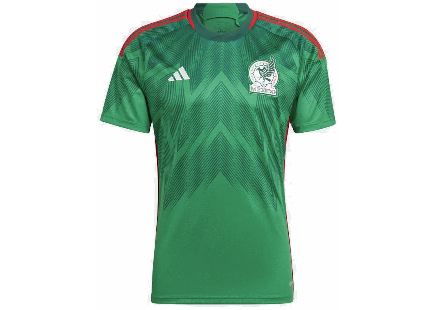 adidas Mexico 22 Home Soccer Jersey Vivid Green/Collegiate Green