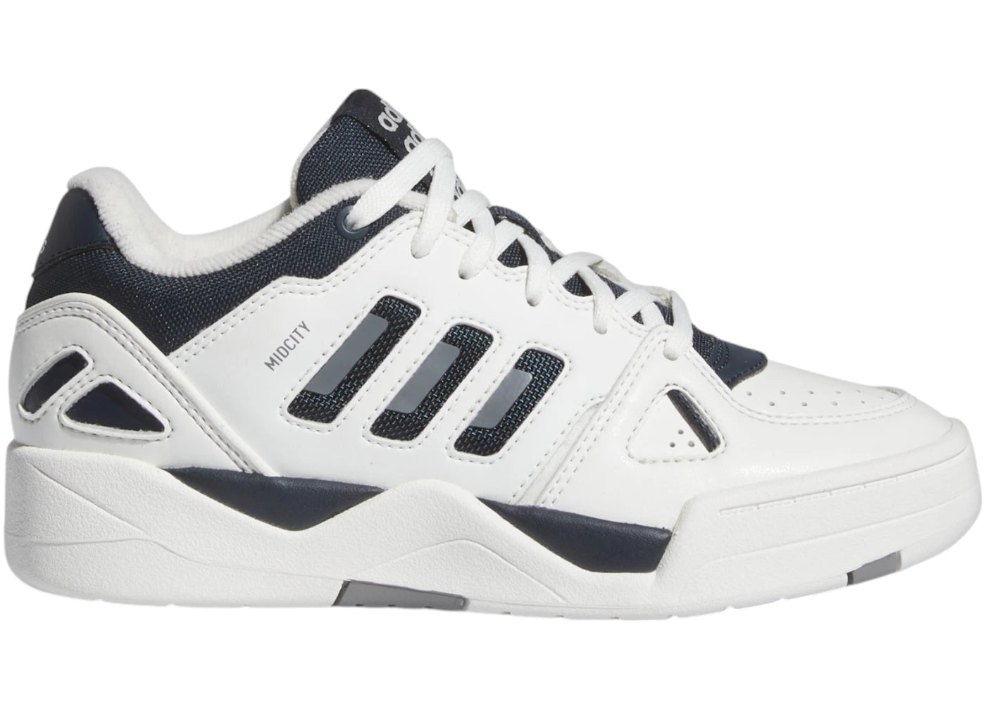 adidas Midcity Low Core White Aurora Ink Grey Three (GS)