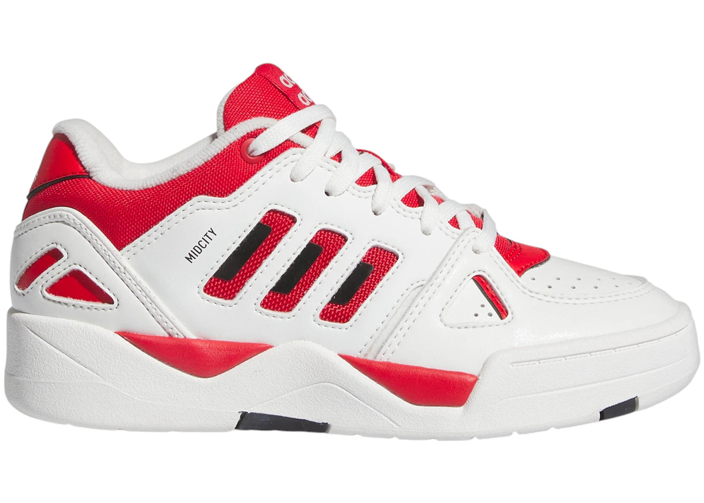 adidas Midcity Low Core White Collegiate Red Core Black (GS)