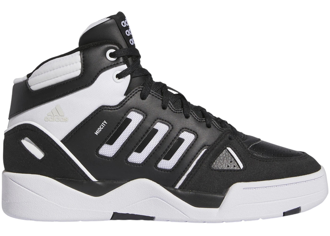 adidas Midcity Mid Core Black Cloud White Crystal White