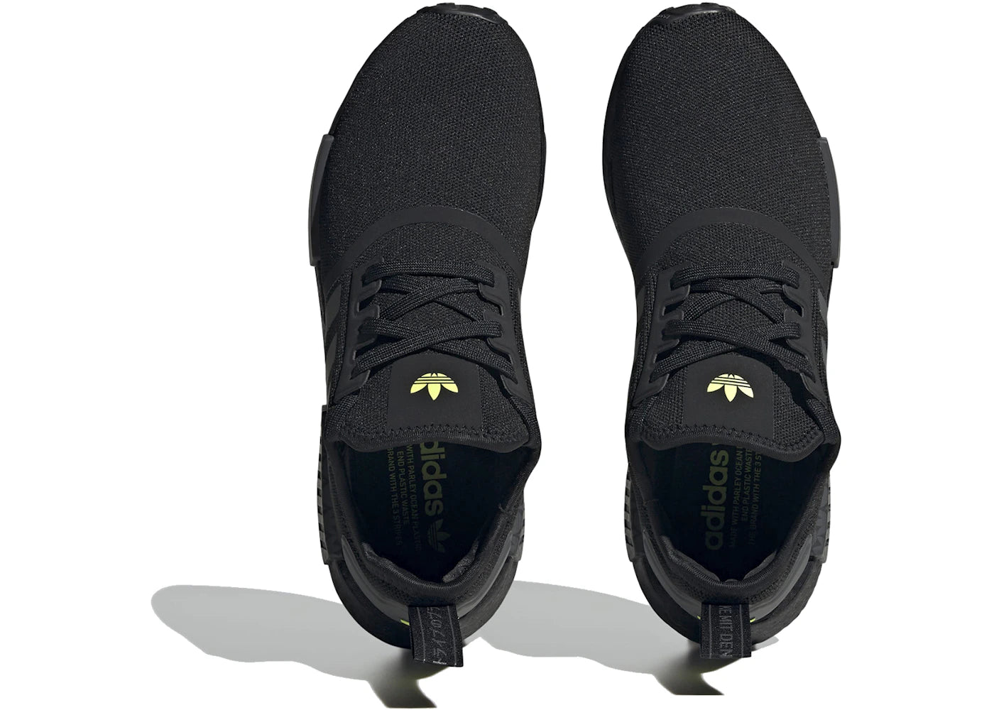 adidas NMD R1 Core Black Grey Solar Yellow – Side Kicks