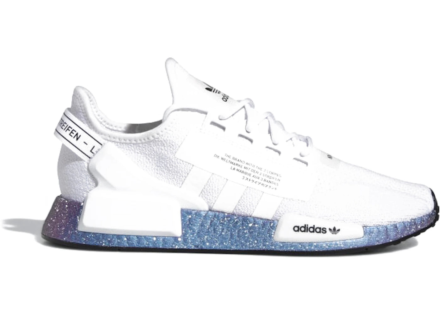 adidas gazelle silver green womens adidas NMD R1 V2 White Speckled – Side Kicks