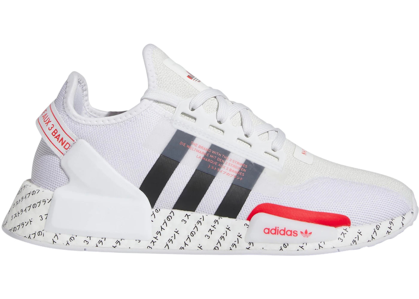 adidas NMD R1.V2 Cloud White Core Black Red
