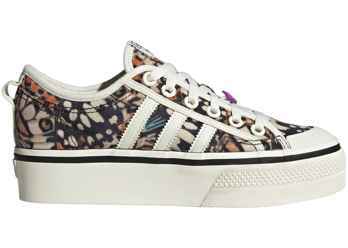 adidas Nizza Platform Off White Shock Purple (Women's)