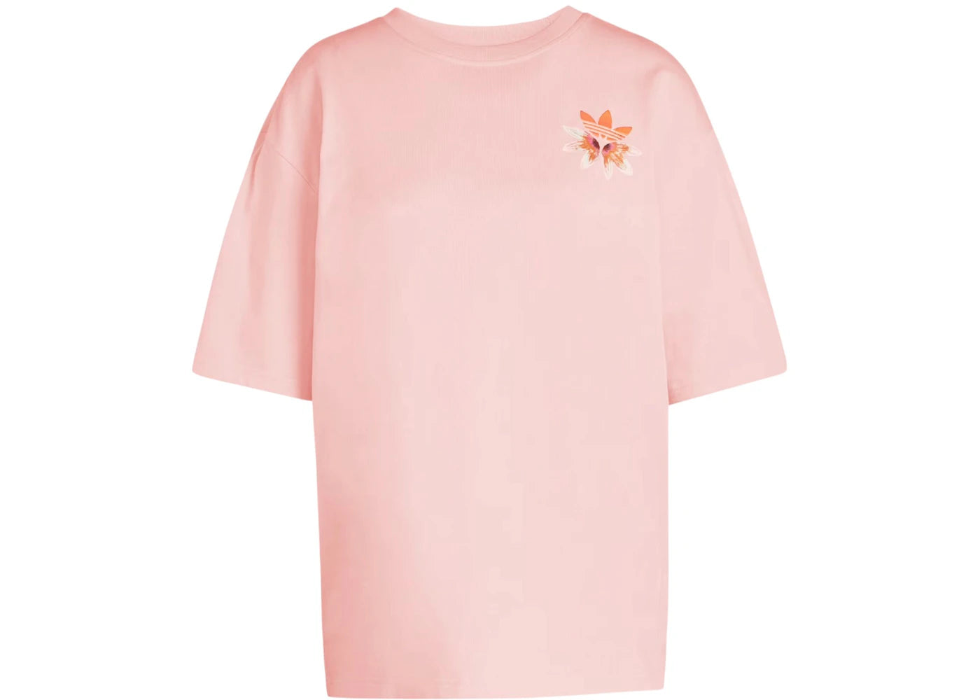adidas Originals Women's Summer Glow Graphic Tee Semi Pink Spark