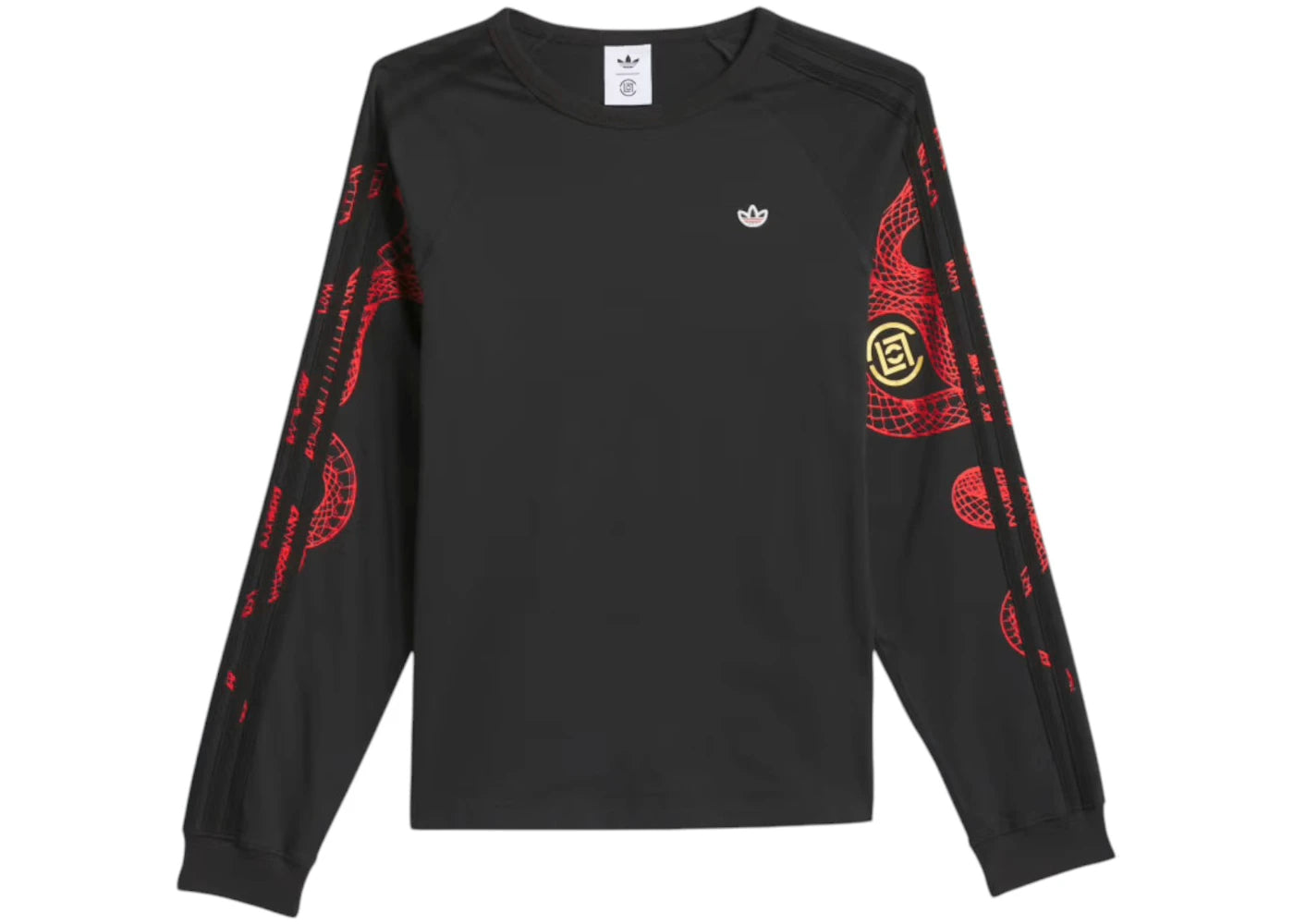 adidas Originals x Edison Chen Clot Raglan Long Sleeve Tee (Asia Sizing) Black