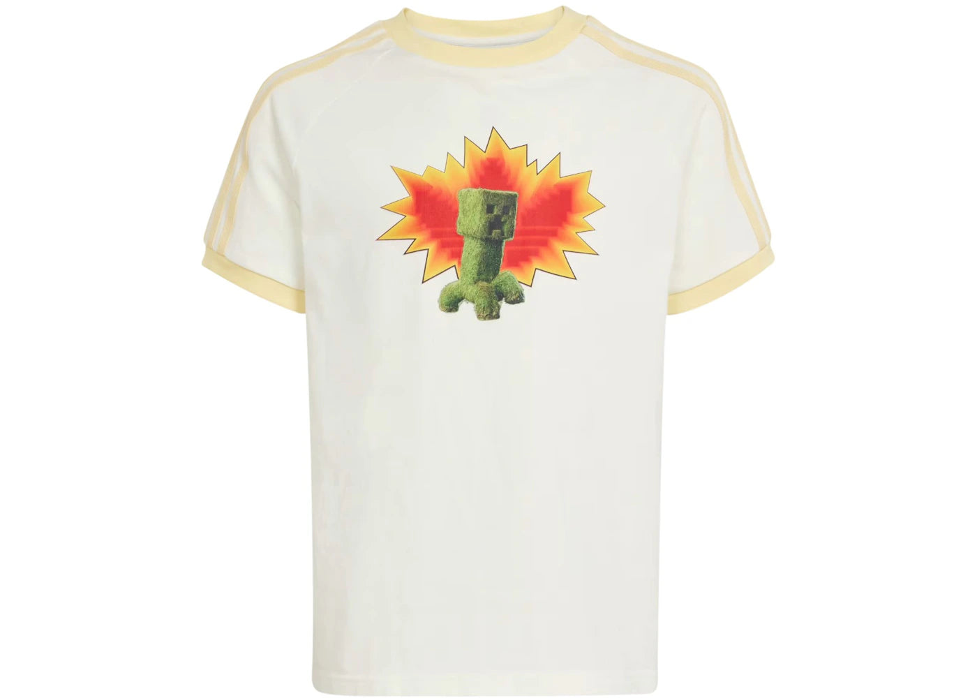 adidas Originals x Minecraft Kids Graphic Tee Off White/Almost Yellow