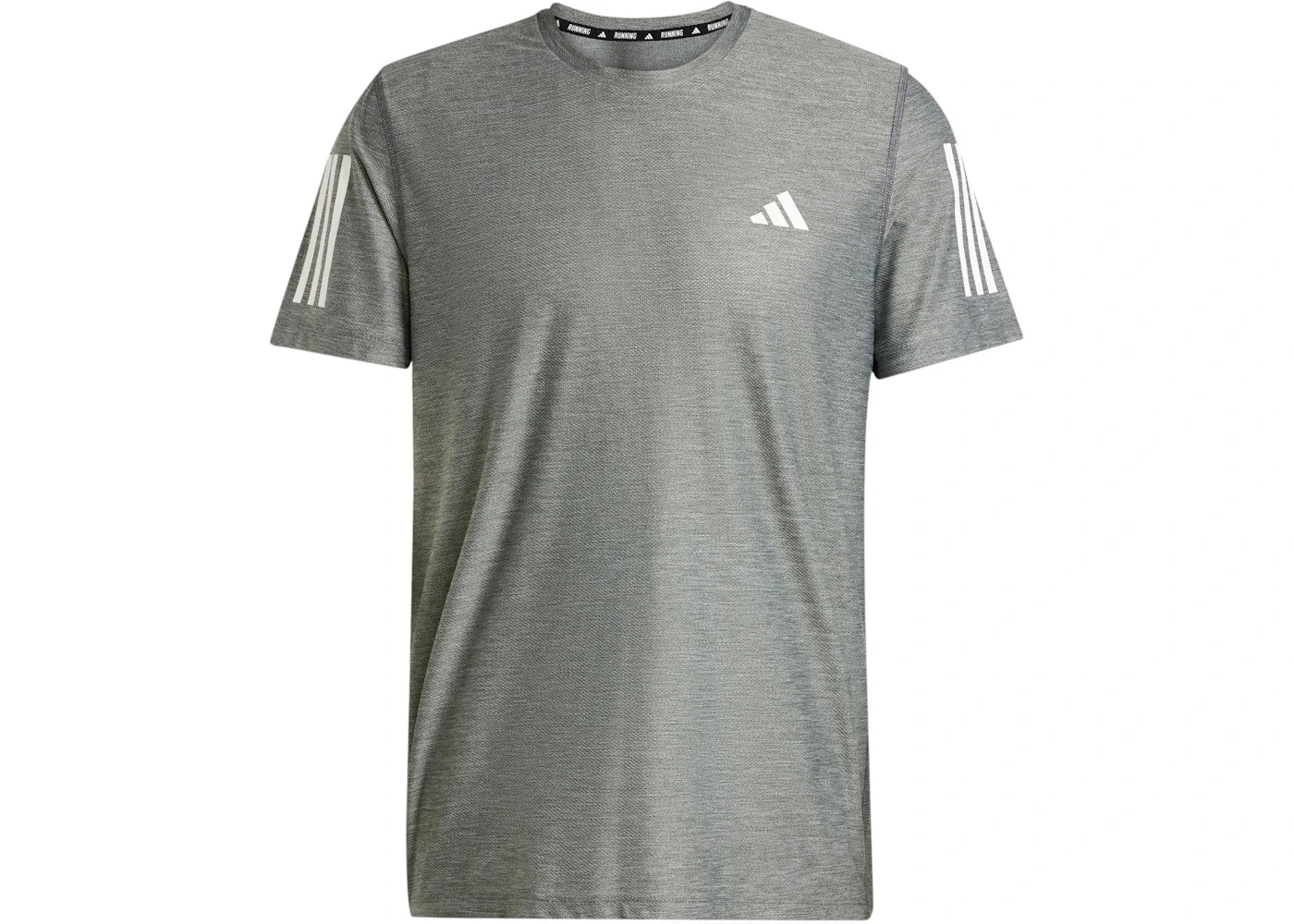 adidas Own The Run Tee Grey Six/White Melange
