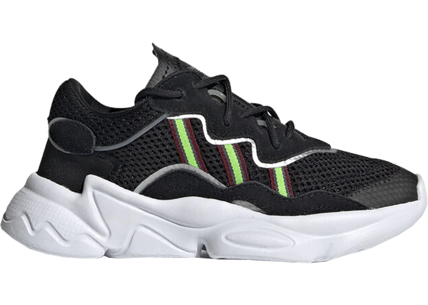 adidas Ozweego Core Black Solar Green (PS)