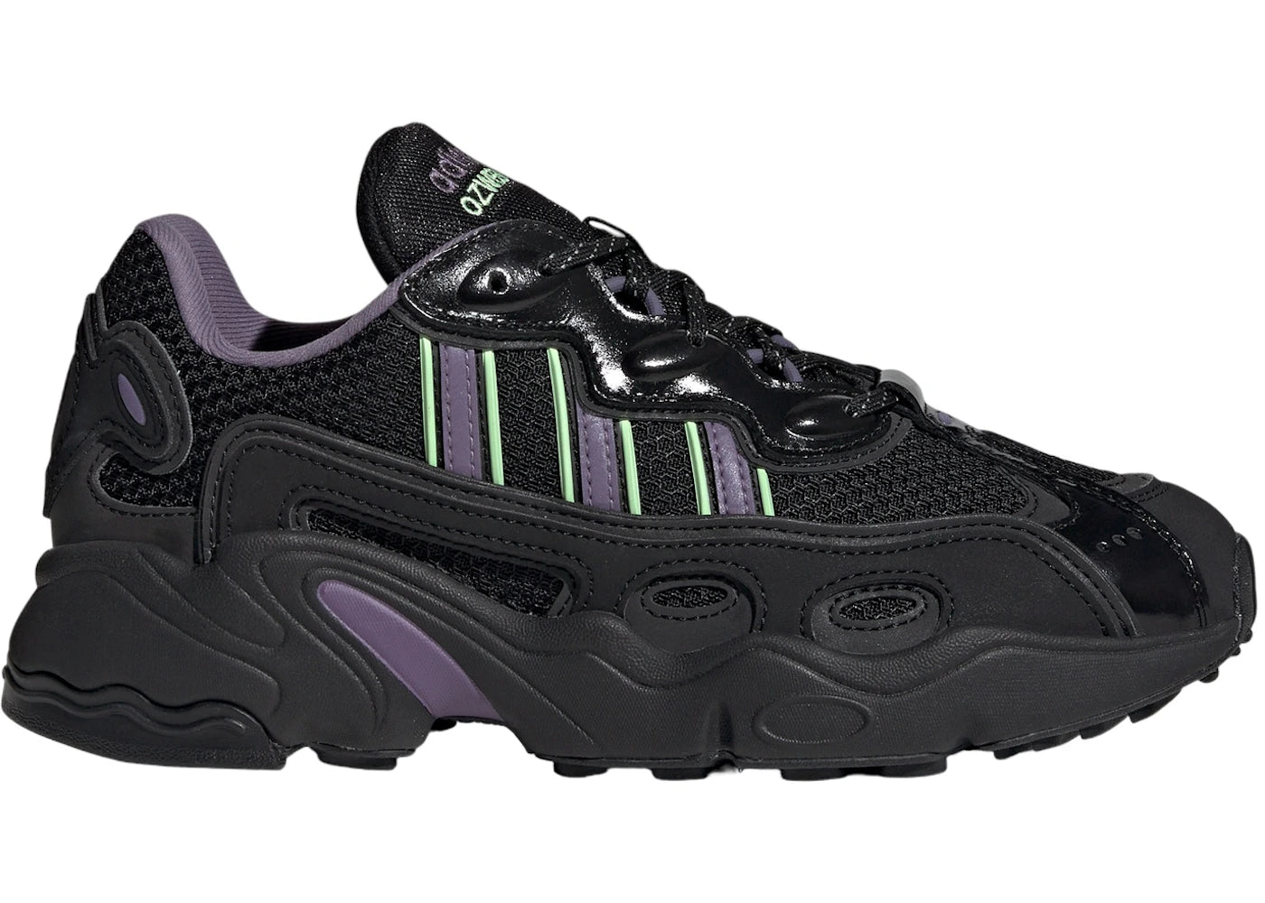adidas Ozweego OG Core Black Shadow Violet Green Spark (Women's)