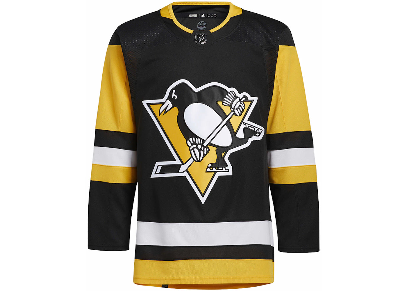 adidas Penguins Home Authentic Jersey Black