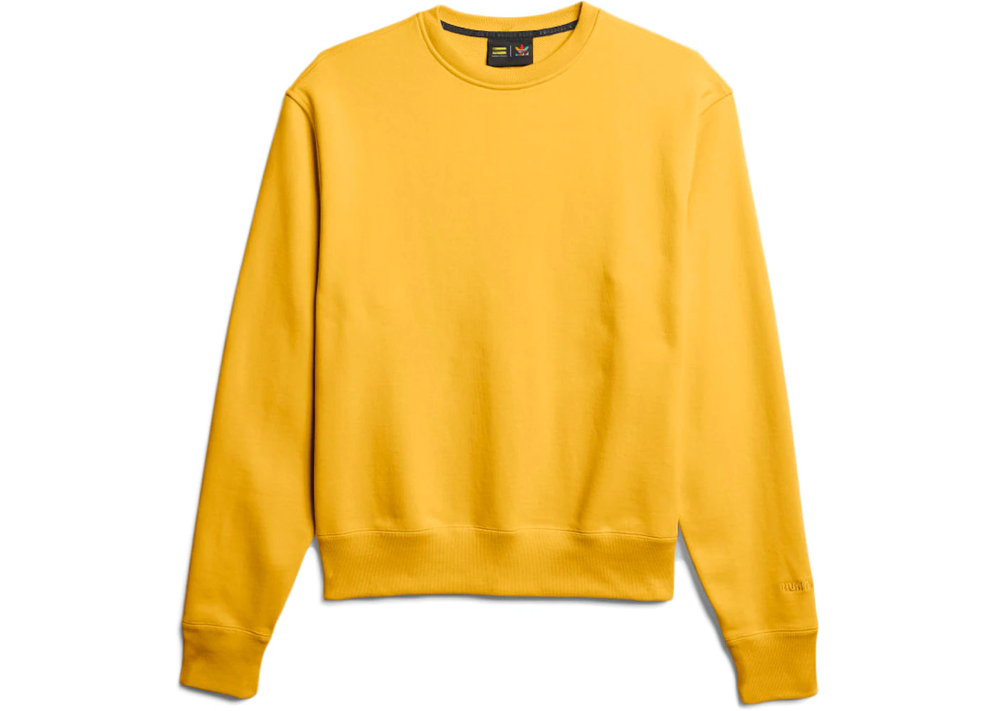 adidas Pharrell Williams Basics Crewneck Sweatshirt Bold Gold