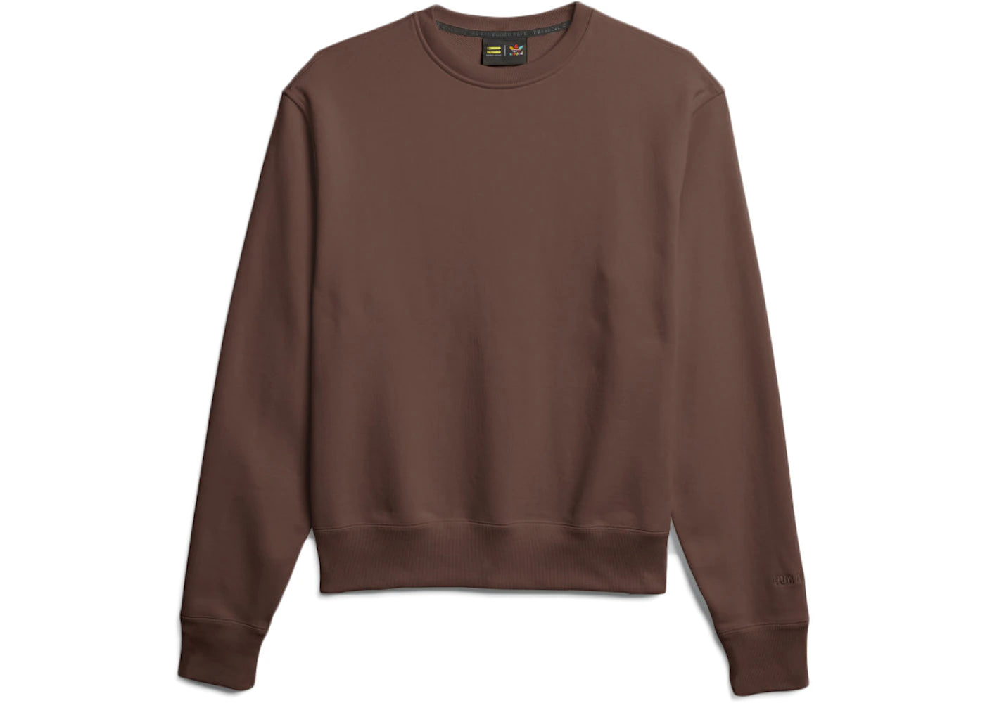 adidas Pharrell Williams Basics Crewneck Sweatshirt Earth Brown
