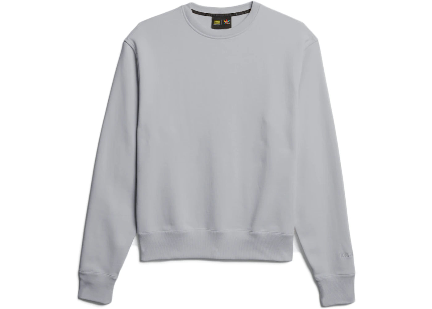 adidas Pharrell Williams Basics Crewneck Sweatshirt Light Grey Heather