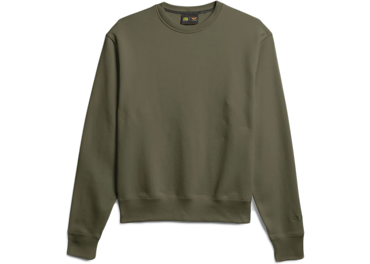 adidas Pharrell Williams Basics Crewneck Sweatshirt Olive Cargo