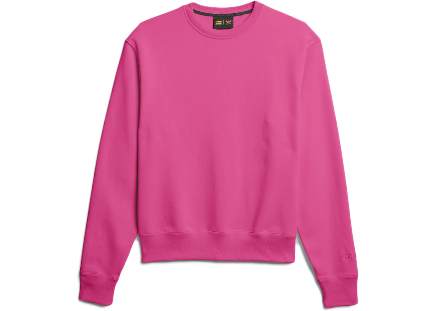 adidas Pharrell Williams Basics Crewneck Sweatshirt Semi Solar Pink