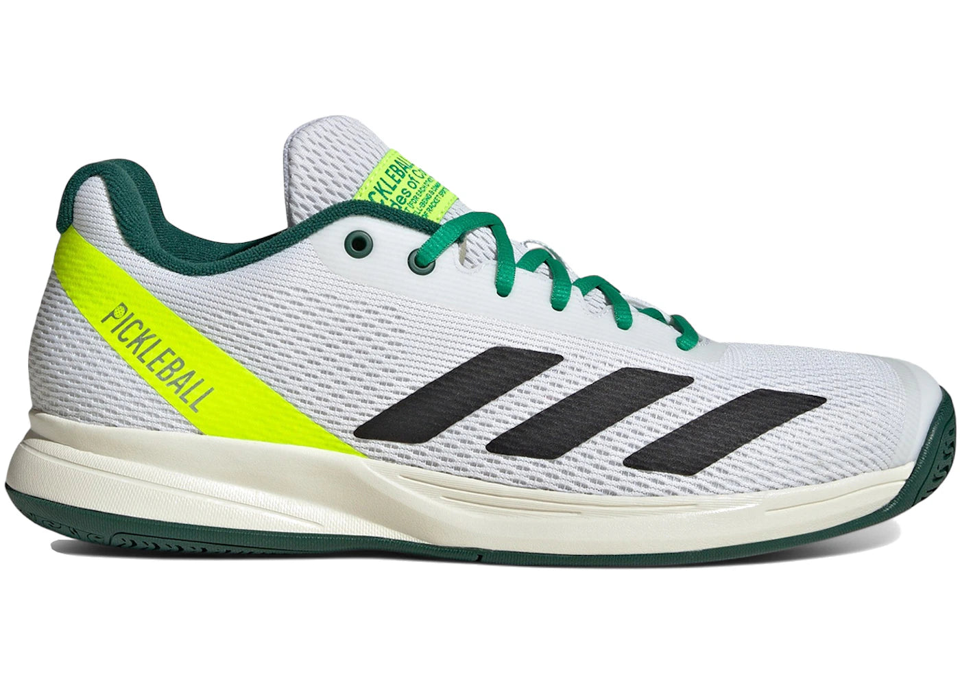 adidas Pickleball Cloud White Core Black Collegiate Green