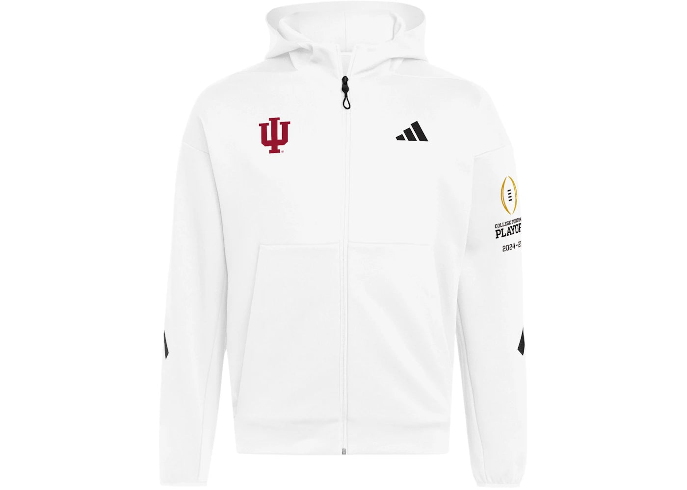 adidas Playoff Zne Full Zip Hoodie White/Black/Multi
