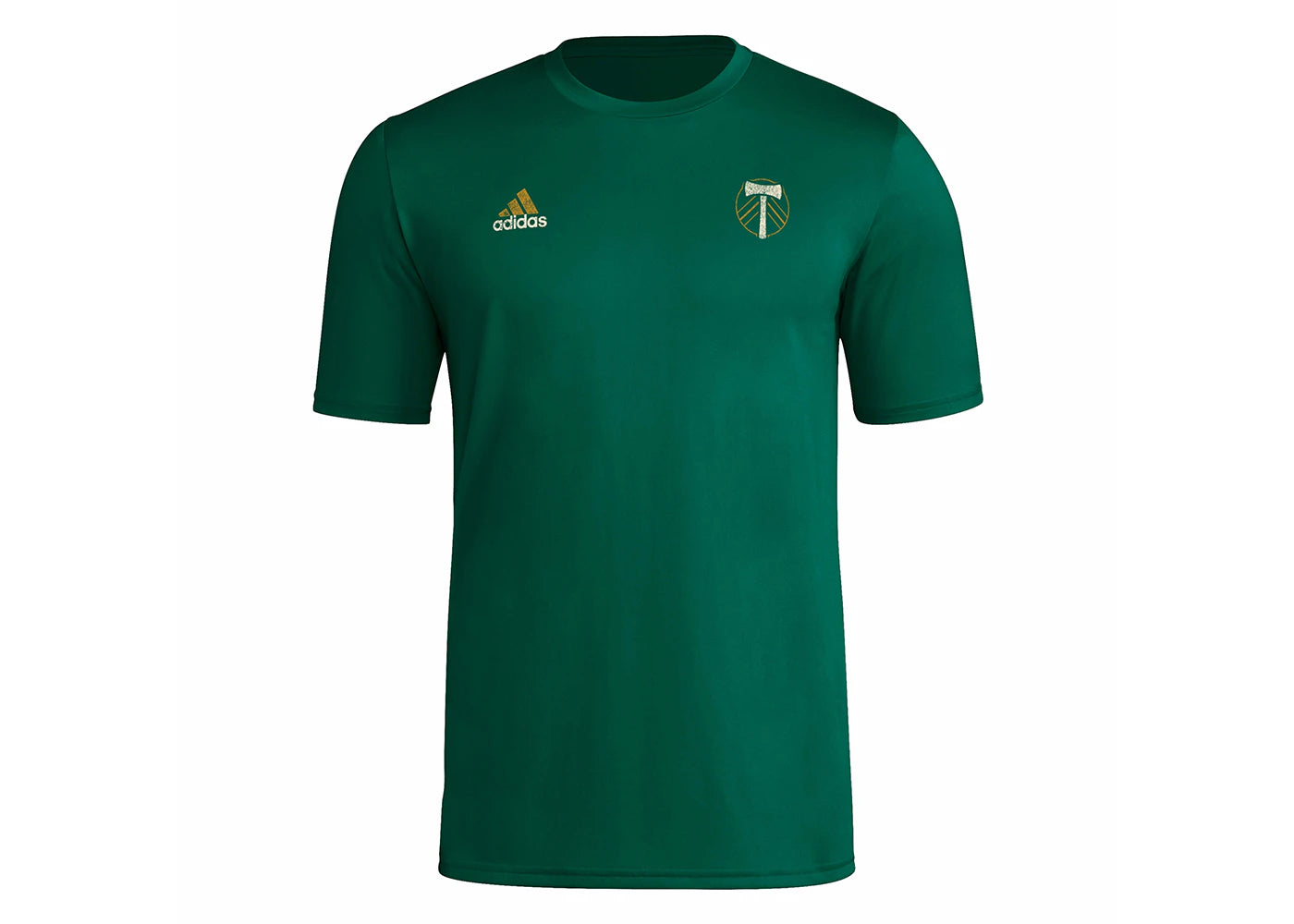adidas Portland Timbers Short Sleeve Pre-Game Tee Dark Green/Multi