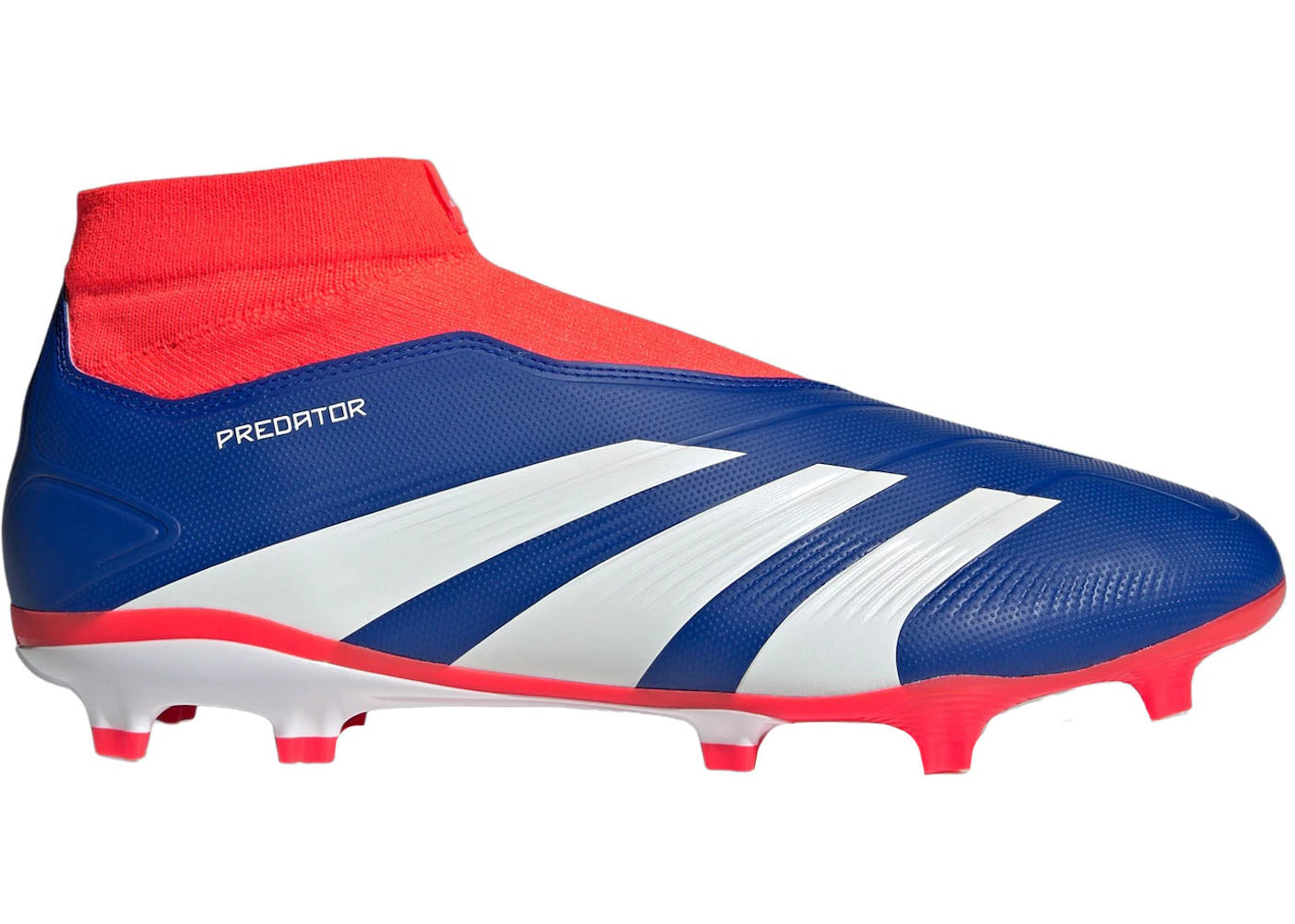 adidas Predator League Laceless FG Lucid Blue Cloud White Solar Red