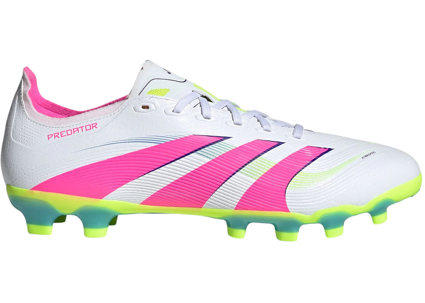 adidas Predator League MG Cloud White Lucid Pink Lucid Lemon