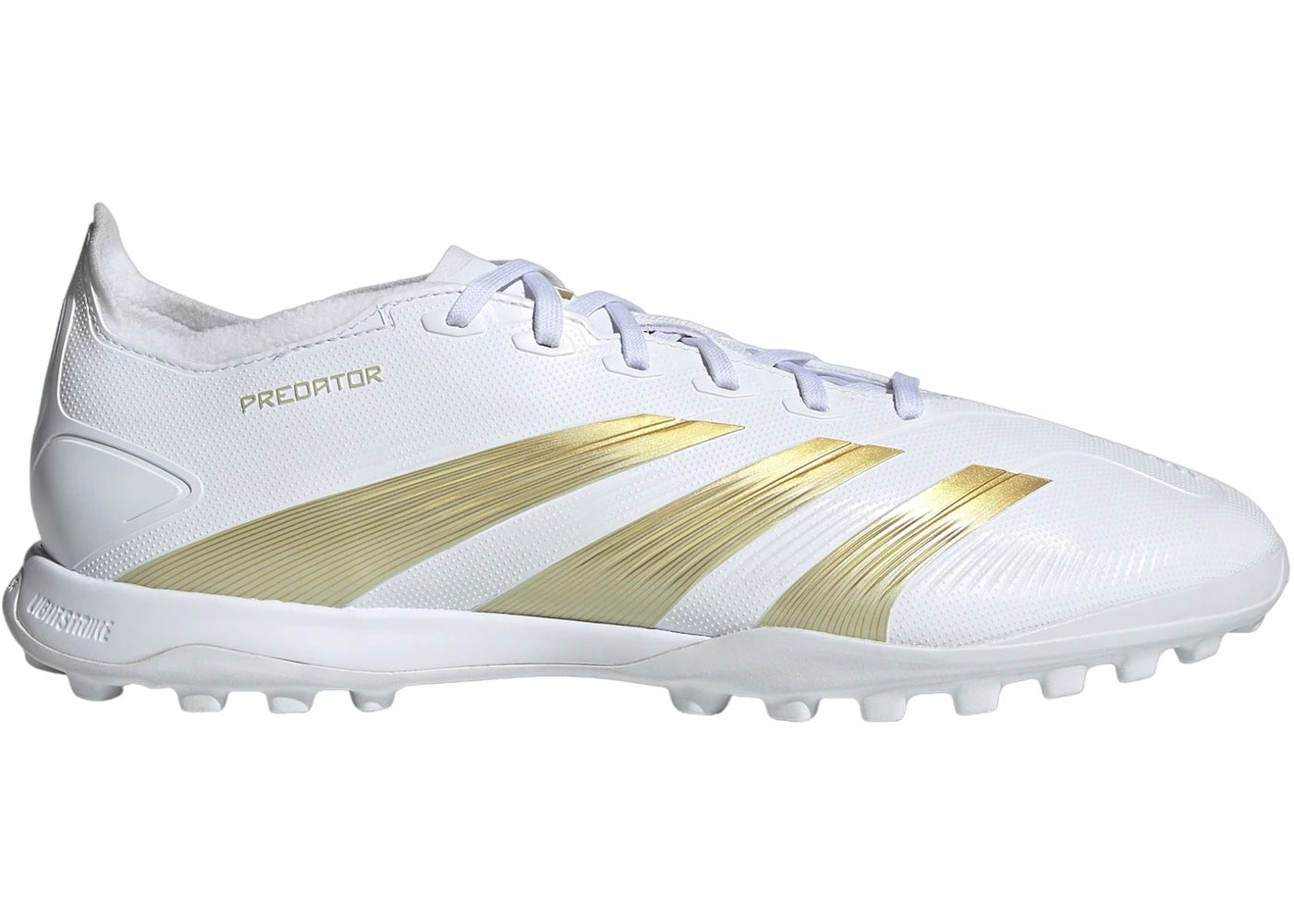 adidas Predator League Turf Cloud White Gold Metallic Sandy Beige Met