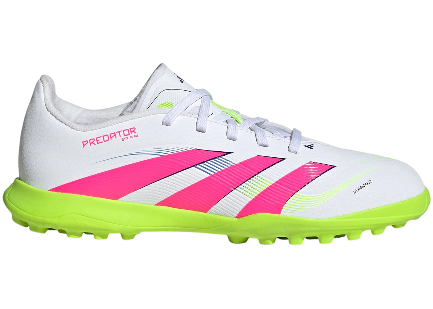adidas Predator League Turf Cloud White Lucid Pink Lucid Lemon (GS)