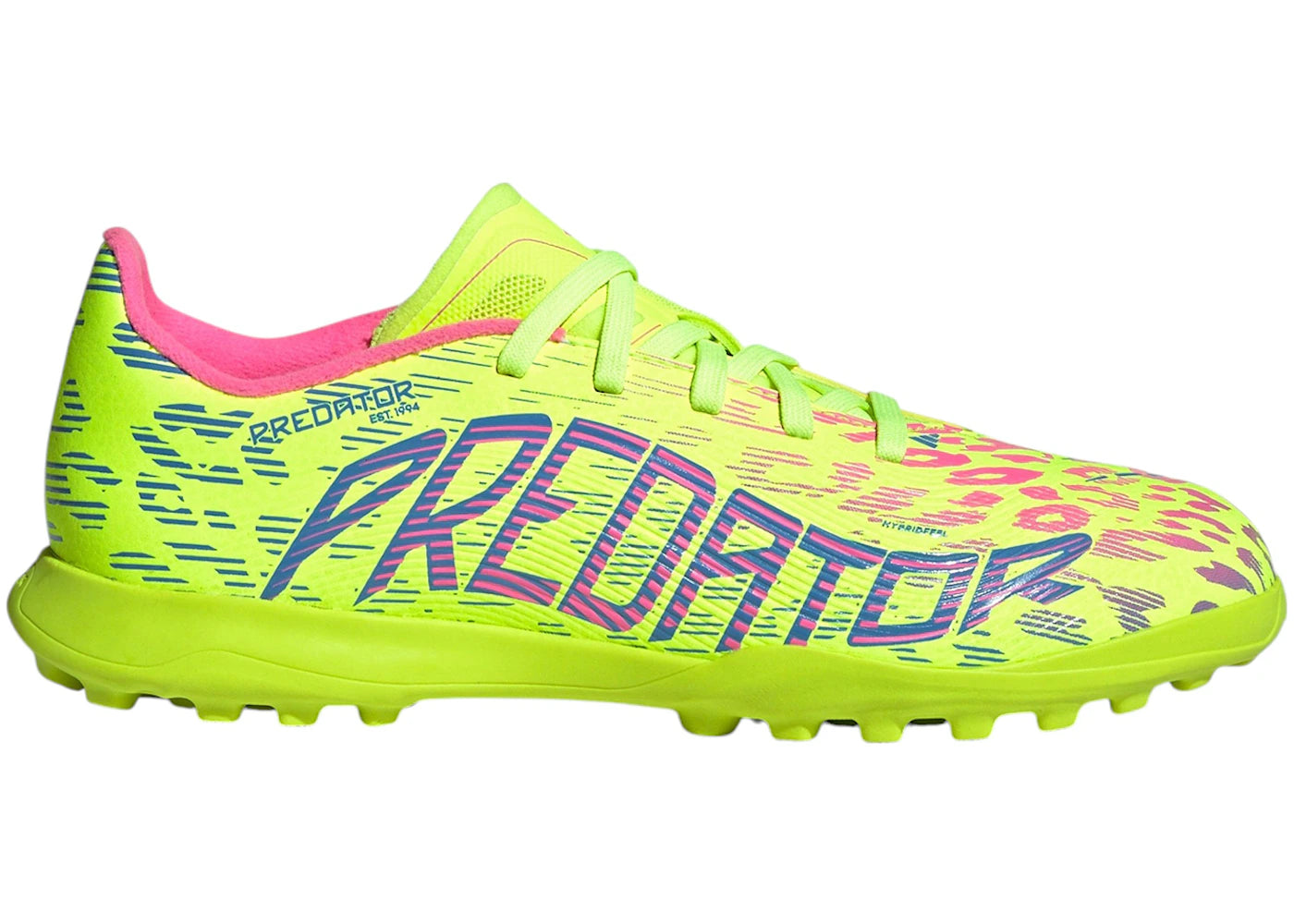 adidas Predator League Turf Lucid Lemon Blue Fusion Lucid Pink (GS)