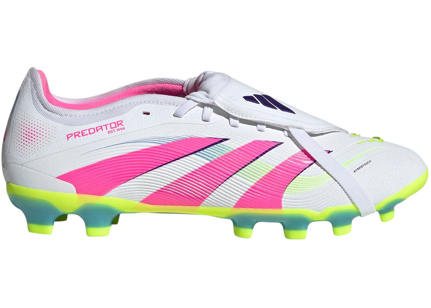 adidas Predator Pro Fold-Over Tongue FG/MG Cloud White Lucid Pink Lucid Lemon