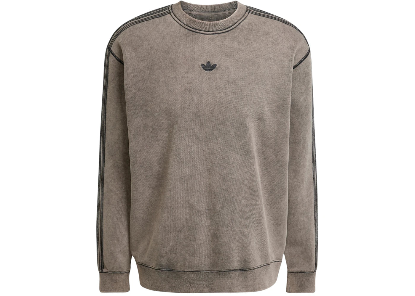 adidas Premium Essentials Retro Washed Crew Sweatshirt Black