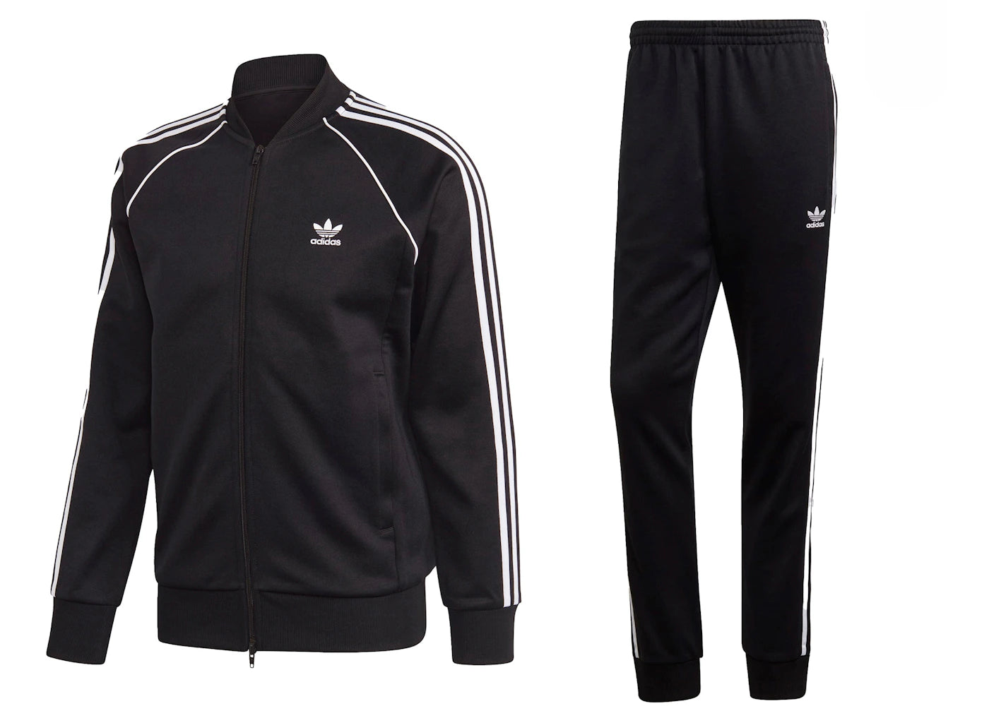 adidas Primeblue SST Track Jacket & Pant Set Black/White