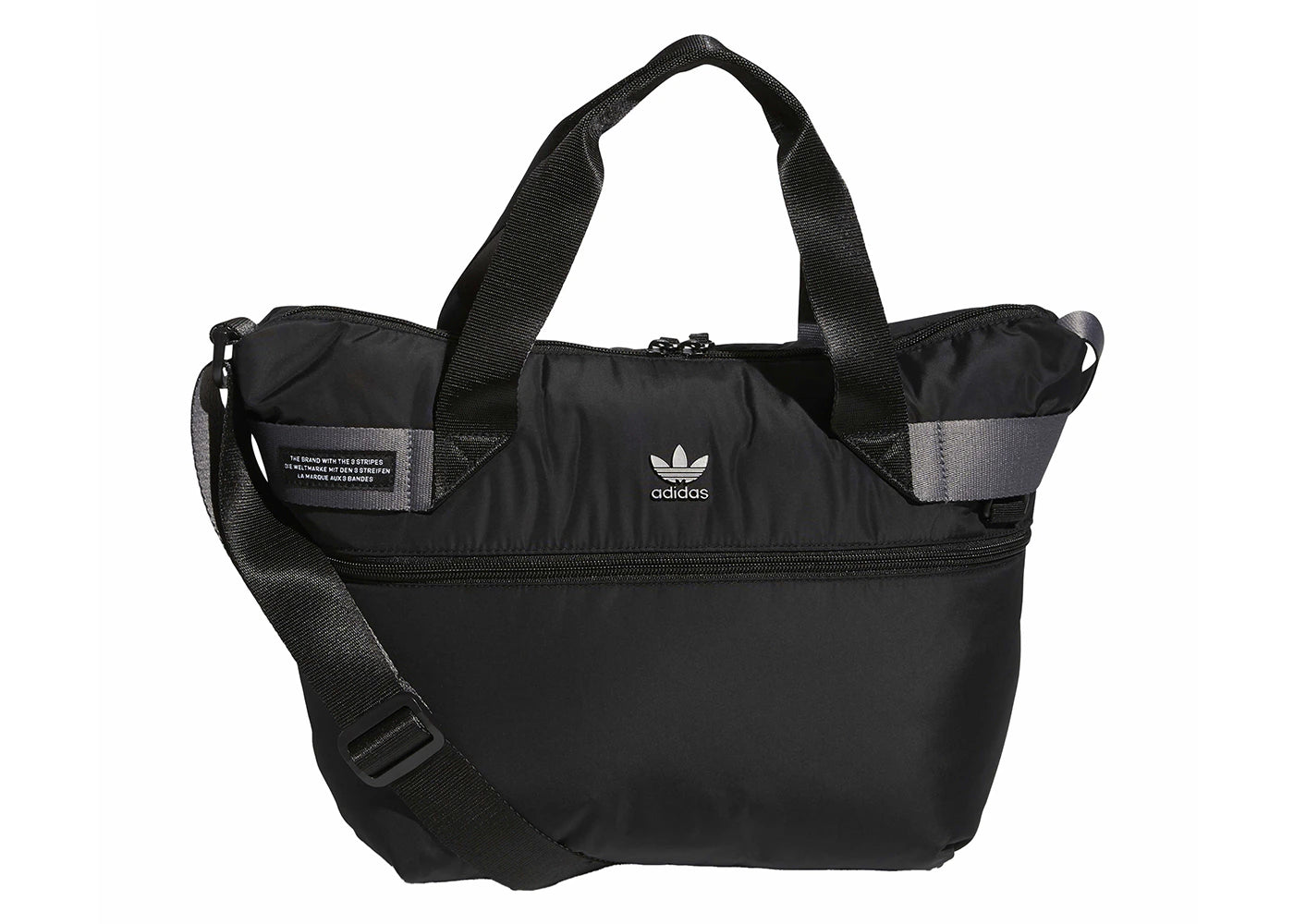 adidas Puffer Shopper Tote Bag Black