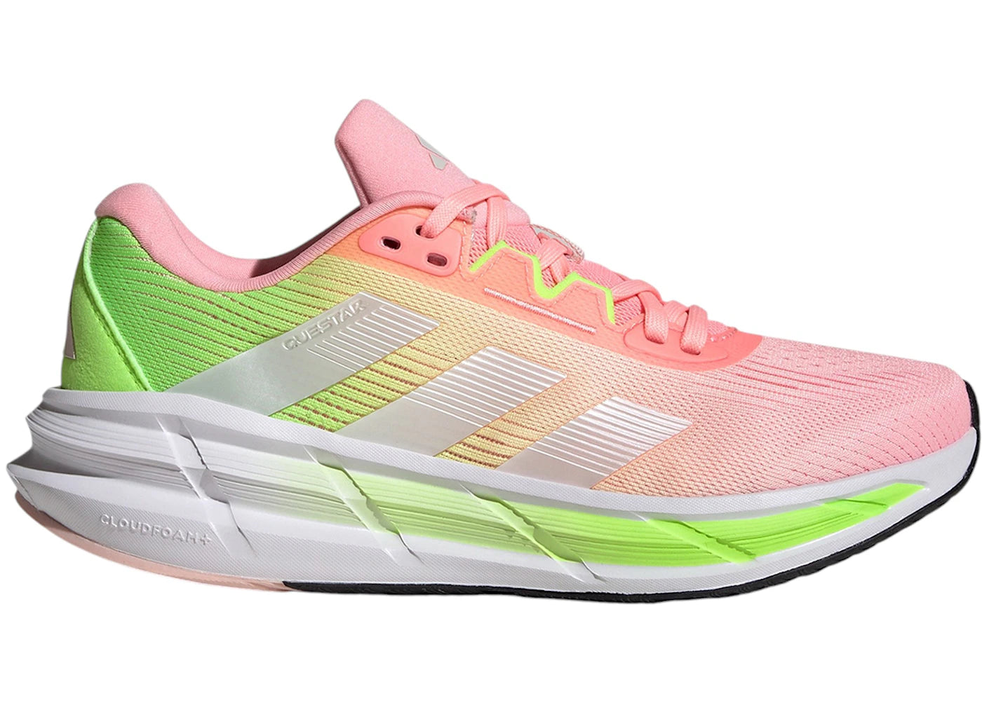 adidas Questar 3 Pink Spark Halo Silver Lucid Lemon (Women's)