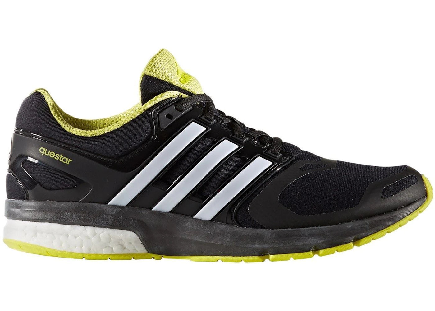 adidas Questar Boost TF Core Black Sonic Yellow