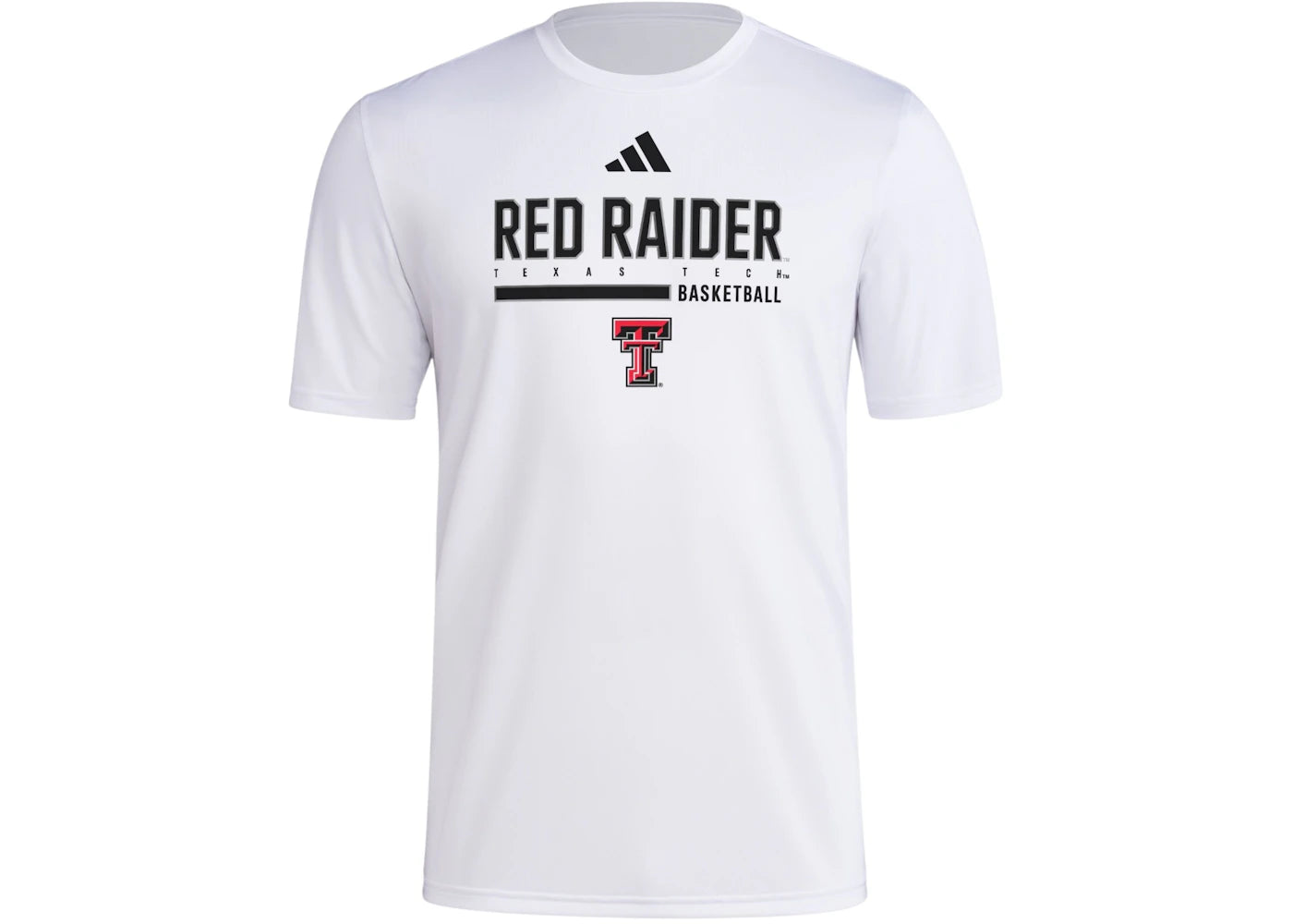 adidas Raiders Short Sleeve Pregame Tee Red White