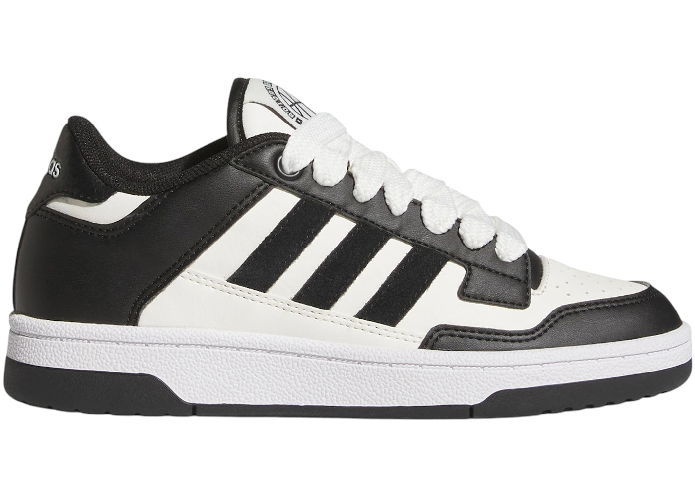 adidas Rapid Court Low Core Black Cloud White (GS)