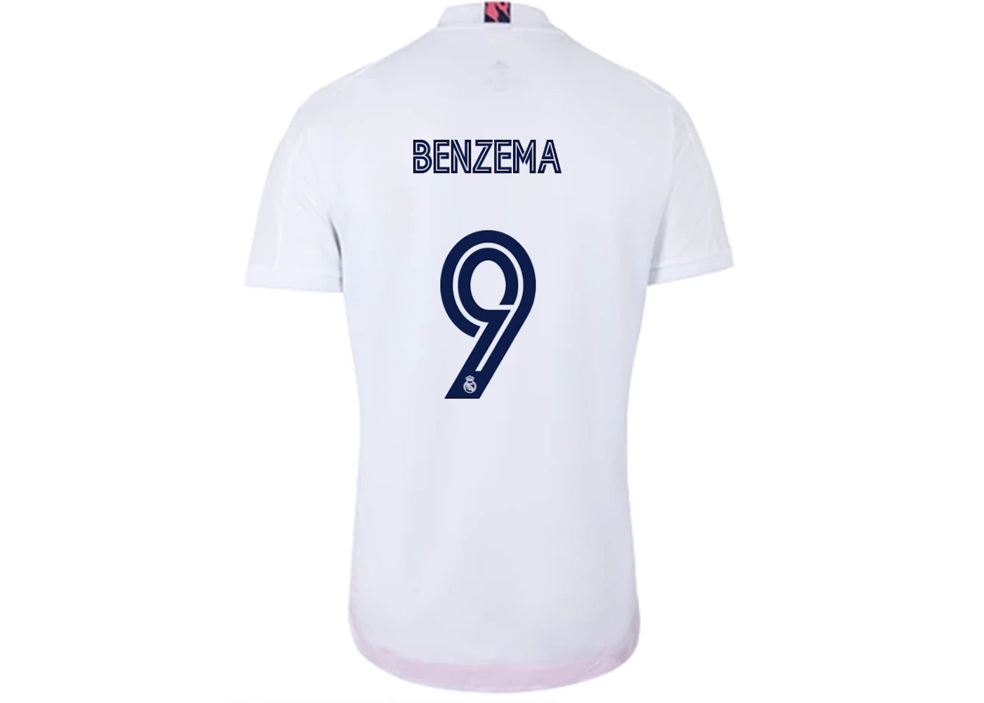 adidas Real Madrid 9 Benzema Home Authentic Shirt 20/21 Jersey White